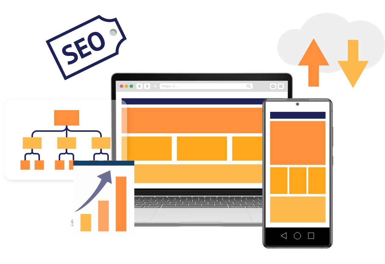 A website with a SEO text
