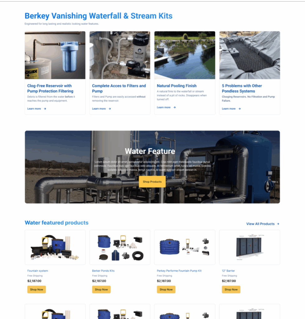 second parte of home of berkey website